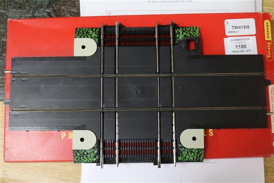 A Japanese tinplate model, Space Scout S-17, a Hornby Midlander train set and Hornby track (all boxed)